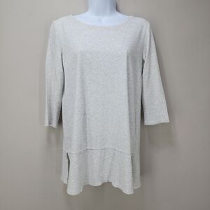 PureJill J. Jill Pima Cotton Painterly Tunic Tee